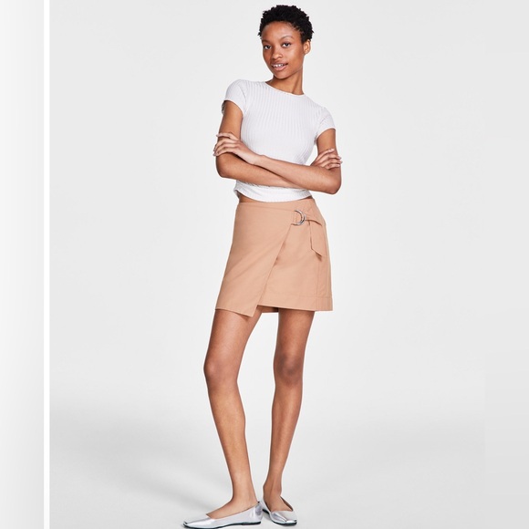 Calvin Klein Dresses & Skirts - Calvin Klein High Waist Twill Wrap Skirt L NWT